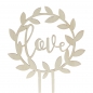 Preview: Cake Topper aus Holz - love